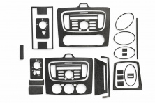 Накладки на панель Clima/AC (Maxi-set, Карбон) Ford Focus II 2008-2011 рр.