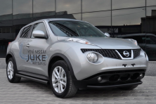 Бічні труби Ø60 Black (2 шт., нерж.) Nissan Juke 2010-2019 рр.
