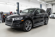 Бокові пороги Maydos V2 (2 шт., Алюміній) Audi Q5 2017-2025 рр.