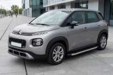 Бокові пороги BlackLine (2 шт., Алюміній) Citroen C-3 Aircross 2017-2024 рр.
