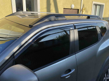 Вітровики з хромованим молдингом (4 шт, Niken) Dacia Duster 2024- рр.