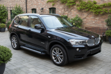 Бокові пороги Vision New Black (2 шт., Алюміній) BMW X3 F25 2011-2018 рр.