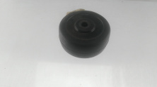 Колесо для тачек и платформ (литая резина)   (50mm, ступица 40mm, под ось 6mm)   ELIT