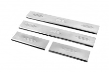 Накладки на пороги Carmos V2 (4 шт, нерж.) Mercedes ML W164 2005-2011 рр.