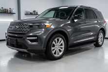 Бокові пороги Tayga Black (2 шт., Алюміній) Ford Explorer 2019- рр.