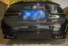 Дифузор заднього бампера (для M-Sport 2023+, ABS) BMW 3 серія G20/G21 2018- рр.