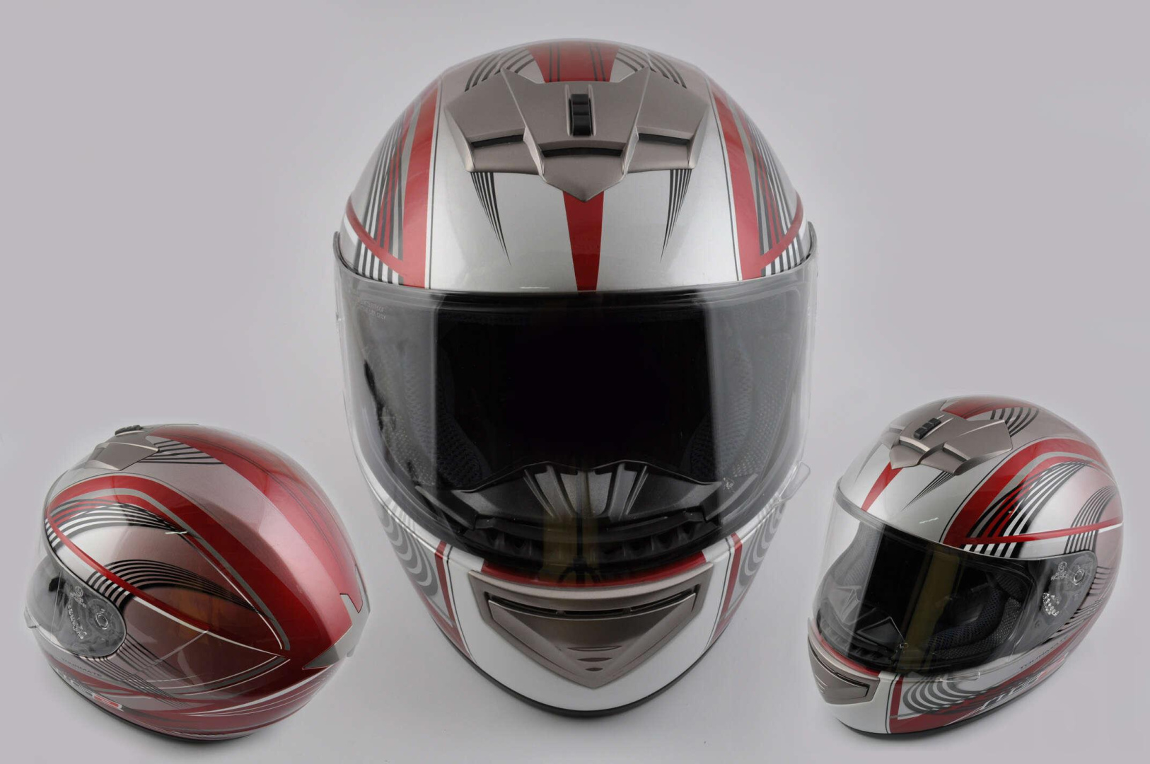 Шлем-интеграл   (mod:368) (size:XL, красный)   LS-2