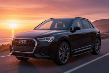 Бокові пороги Bosphore Black (2 шт., Алюміній) Audi Q3 2019- рр.
