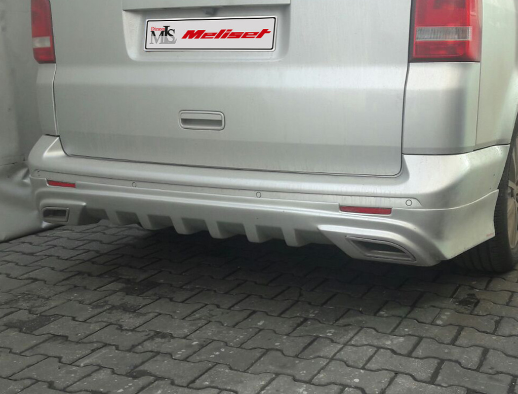 Накладка на задній бампер Sport 2 (під фарбування) для Volkswagen T5 2010-2015 рр