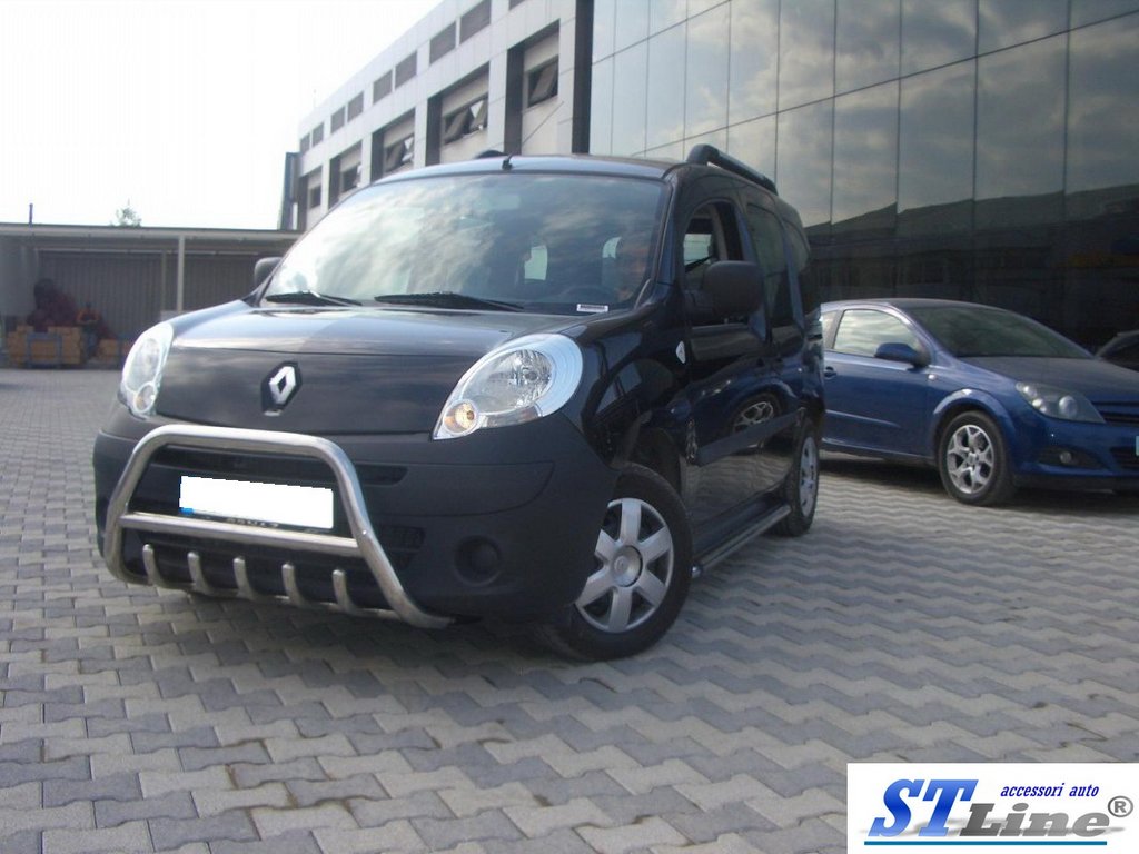 Кенгурятник WT003/004 (нерж.) без напису, 60 мм для Renault Kangoo 2008-2020 рр