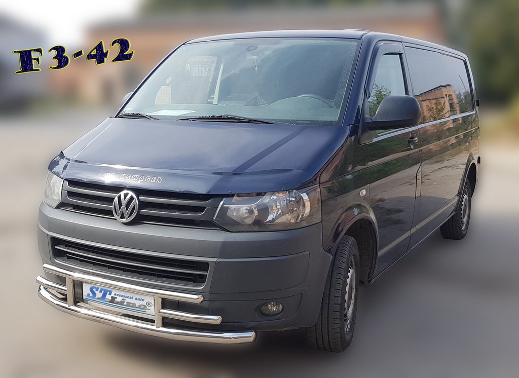 Нижня губа F3-42 (нерж) для Volkswagen T5 2010-2015 рр