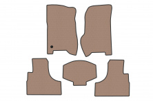 Гумові килимки Carsuit (Бежевий) Jeep Cherokee/Liberty 2002-2007 рр.