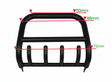 Кенгурятник QT006 Black (нерж.) Mitsubishi L200 2006-2015 рр.