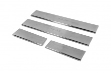 Накладки на пороги Carmos V3 (4 шт, нерж) Hyundai IX-35 2010-2015 рр.