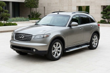 Бокові пороги Mevsim Grey (2 шт., Алюміній) Infiniti FX 2003-2008 рр.