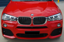 Ніздрі M-Look (чорний глянець з хром окантовкою) BMW X4 F26 2014-2018 рр.