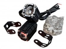 Фара додаткового світла LED 18 REC біла із жовтим + стробоскоп 1 лінза 13,5*13*50мм 9-60V.10W 2000LM 6000/3000k 2 шт. VDK