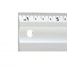 Линейка строительная алюминиевая 400мм INTERTOOL