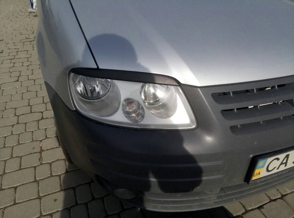Війки (чорні) Чорний мат для Volkswagen Caddy 2004-2010 рр