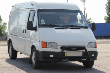Кенгурятник WT006 Black (нерж) Ford Transit 1991-2000 рр.