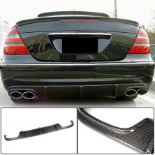 Дифузор заднього бампера (для E55 AMG 2003-2006, Карбон) Mercedes E-сlass W211 2002-2009 рр.