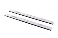 Накладка на пороги Carmos (нерж) V-1 2 накладки V-1 Mazda 2 2003-2007 рр.