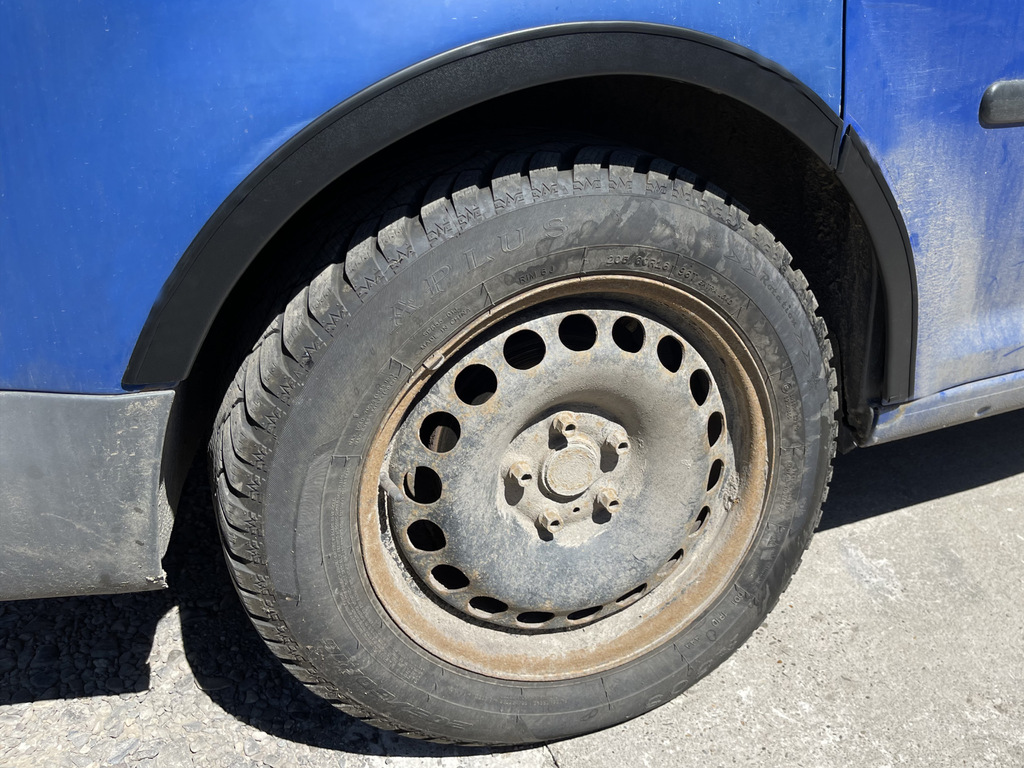 Накладки на арки (чорний мат) Довга база (пластик) для Volkswagen Caddy 2004-2010 рр