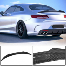 Спойлер V3 (купе, Сухий карбон) Mercedes S-class C217 Coupe 2014-2020 рр.