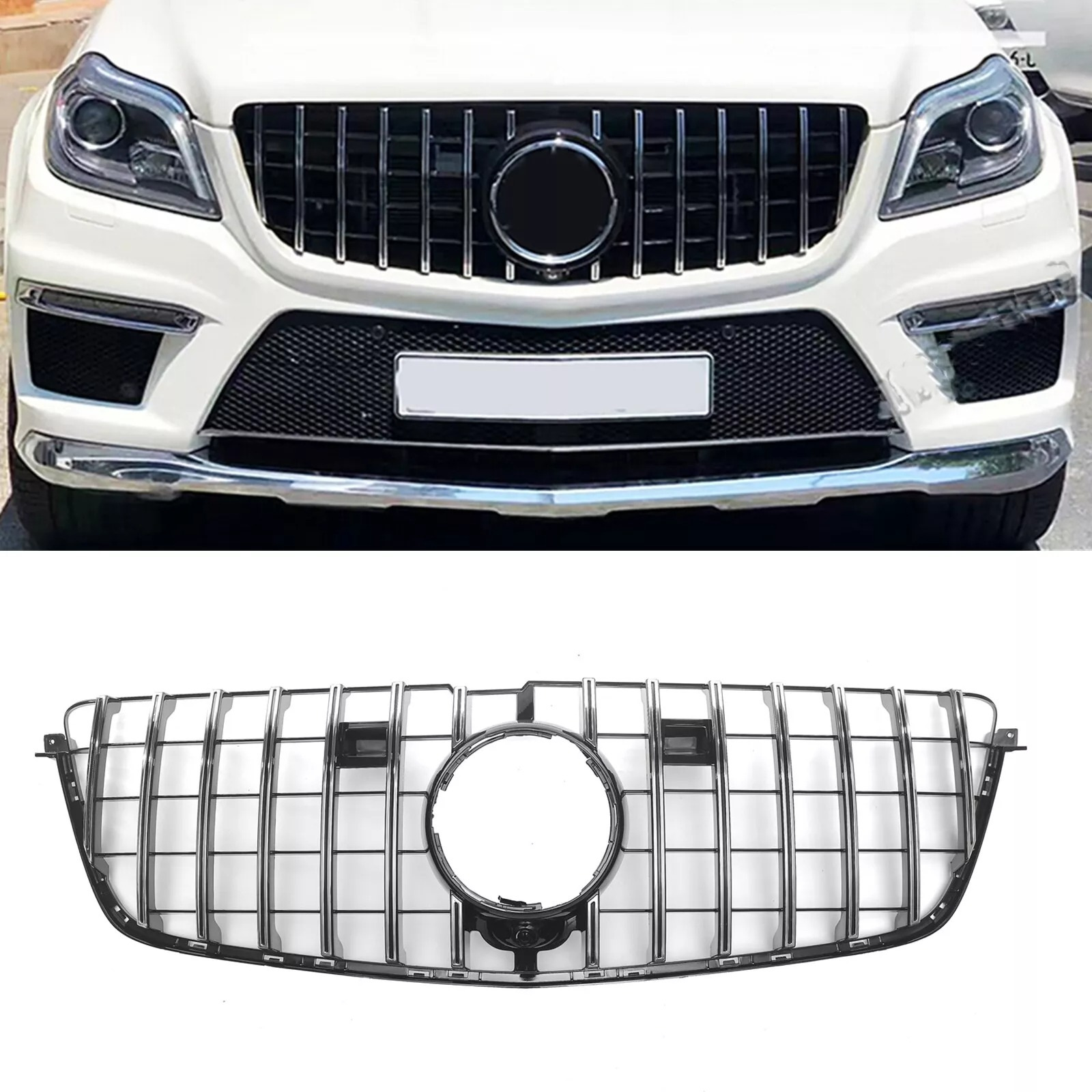 Передня решітка GT Panamericana (для GL High) для Mercedes GL/GLS сlass X166 2012-2019 рр