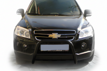 Передня дуга WT005 Black (нерж.) Chevrolet Captiva 2006-2019 рр.