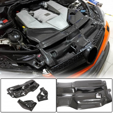 Корпус системи холодного впуску з кришкою (для C63 AMG 2012-2014,Сухий карбон) Mercedes C-class W204 2007-2015 рр.