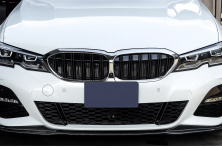 Ніздрі M-Look V2 (2018-2022, чорний глянець з хром окантовкою) BMW 3 серія G20/G21 2018- рр.