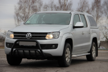 Кенгурятник WT002 Black (нерж) Volkswagen Amarok 2010-2022 рр.