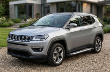 Бокові пороги Line (2 шт., Алюміній) Jeep Compass 2016- рр.