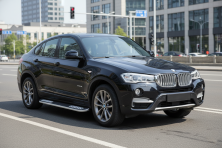 Бокові пороги Tayga V2 (2 шт., Алюміній) BMW X4 F26 2014-2018 рр.