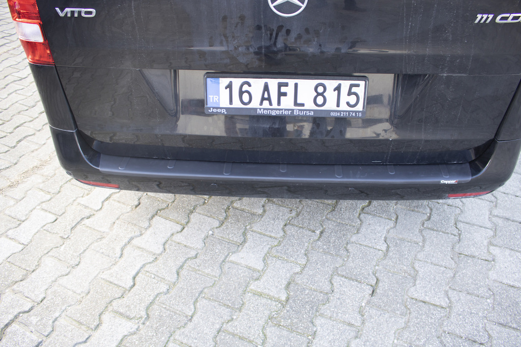 Накладка на задній бампер EuroCap (ABS) для Mercedes Vito/V-class W447 2014- рр