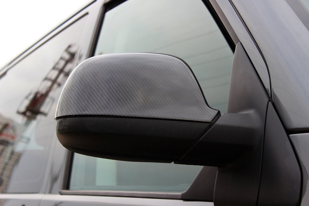 Накладки на дзеркала (2 шт., карбон) Покриття під карбон для Volkswagen T5 2010-2015 рр