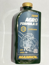 Масло 2T, 1л (минеральное, для бензопил и мотокос, 7859 Agro HSQ API TC) MANNOL