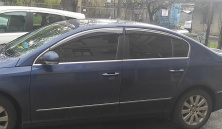 Вітровики з хромованим молдингом SD (4шт, EU, Sunplex Chrome) Volkswagen Passat B7 2012-2015 рр.