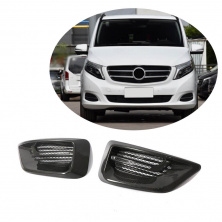 Накладки на протитуманки V2 (2014-2019, Карбон) Mercedes Vito/V-class W447 2014- рр.