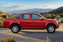Бокові пороги Maya Red (2007-2012, 2 шт., Алюміній) Isuzu D-Max 2002-2011 рр.