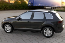 Бічні труби Black (2 шт, нерж) Volkswagen Touareg 2010-2018 рр.