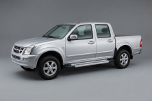 Бокові пороги Vision New Grey (2007-2012, 2 шт., Алюміній) Isuzu D-Max 2002-2011 рр.