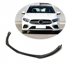 Накладка на передній бампер Lip V2 (для AMG-Line SD 2018-2021, Карбон) Mercedes A-сlass W177 2018- рр.