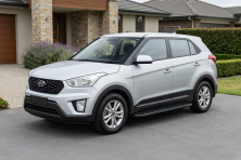 Бокові пороги Bosphore Black (2 шт., Алюміній) Hyundai Creta 2014-2020 рр.