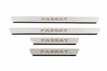 Накладки на пороги Carmos V1 (4 шт, нерж) Volkswagen Passat СС 2008-2017 рр.