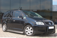 Кенгурятник QT006 Black (нерж) Volkswagen Touran 2003-2010 рр.