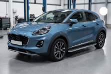Бокові пороги Maydos V1 (2 шт., Алюміній) Ford Puma 2019- рр.