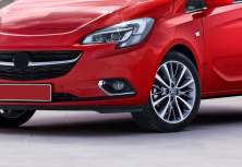 Накладки на противотуманки (2 шт, нерж) Carmos - Турецька сталь Opel Corsa E 2015-2019 рр.