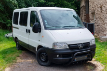 Кенгурятник WT003 Black (нерж.) Peugeot Boxer 1994-2006 рр.